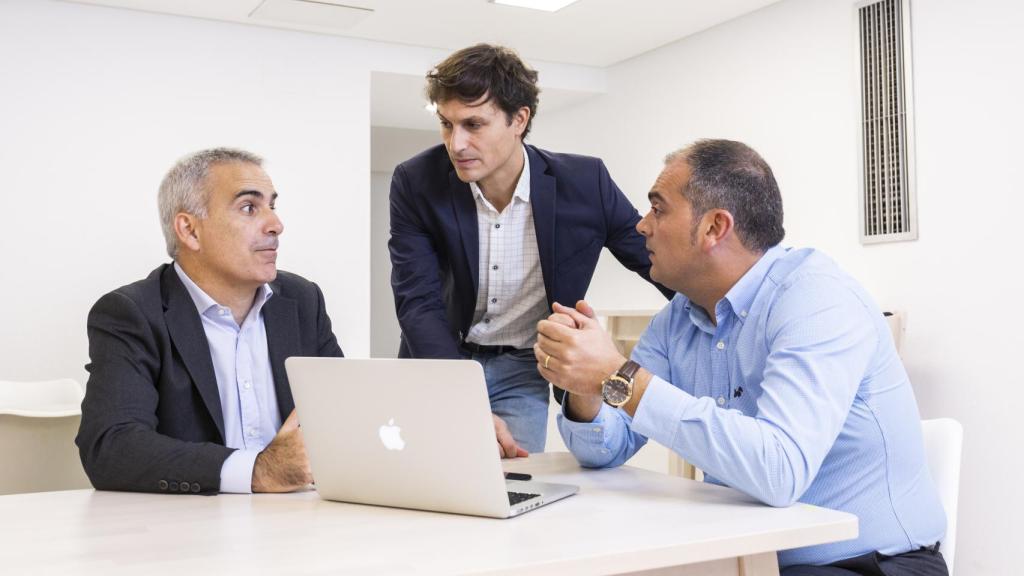 El equipo directivo de Fintup en una reunión.