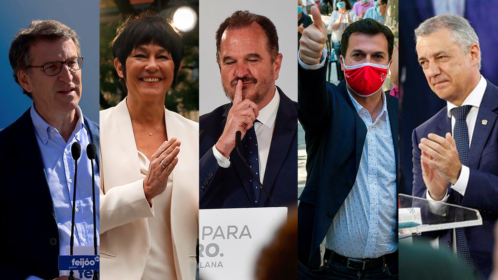 Ganadores y perdedores de las elecciones en Galicia y País Vasco.
