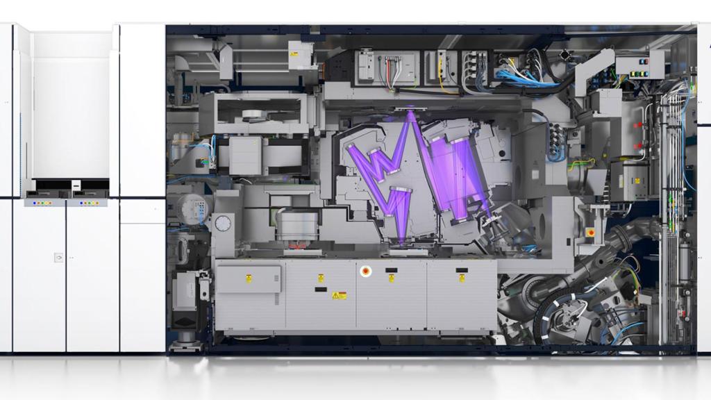 Una de las máquinas de ASML.