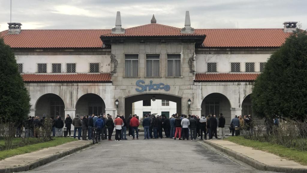 La fábrica de Sniace en Torrelavega.