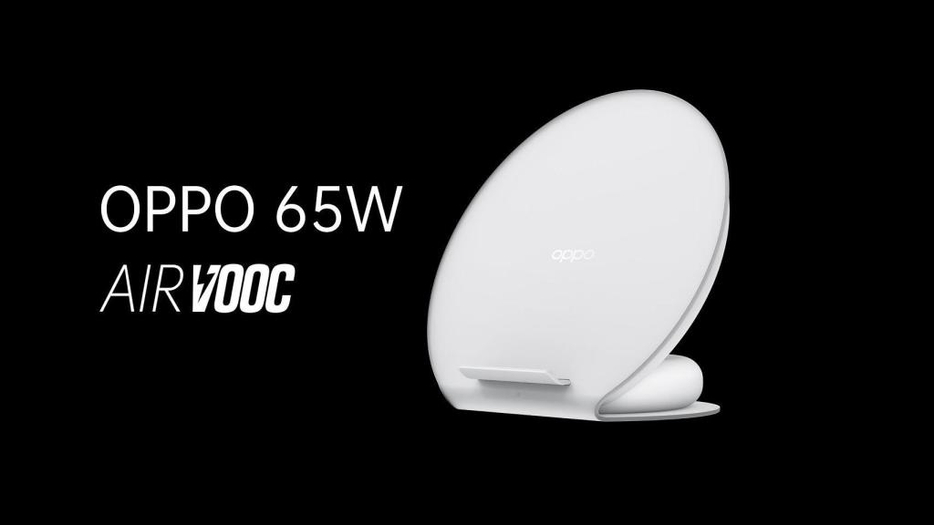 Cargador inalámbrico de Oppo de 65W.