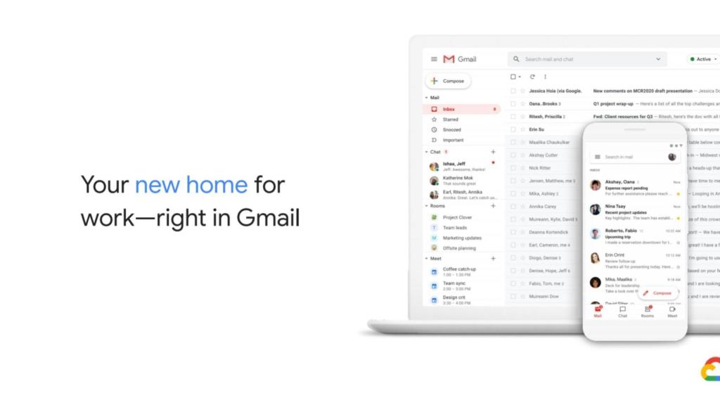 Futuro rediseño de Gmail