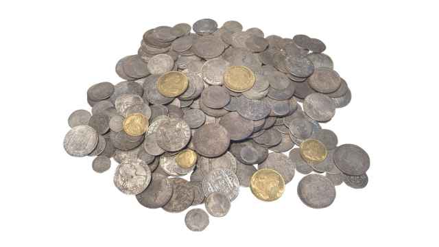 Monedas del Tesoro de Sant Joan d'Alacant.
