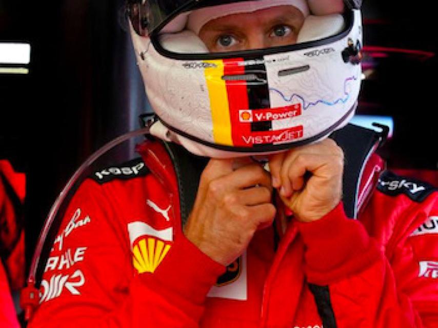 Sebastian Vettel con Ferrari