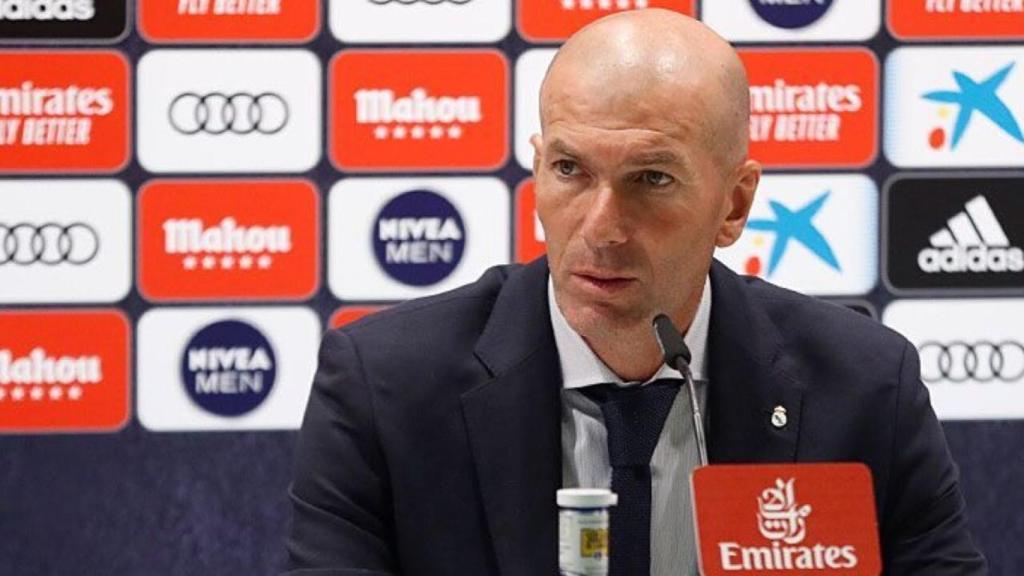 Zinedine Zidane, en rueda de prensa