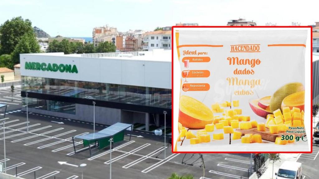 El mango congelado de Hacendado, la marca blanca de Mercadona.