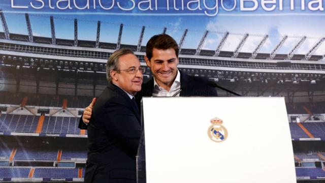 Florentino Pérez e Iker Casillas