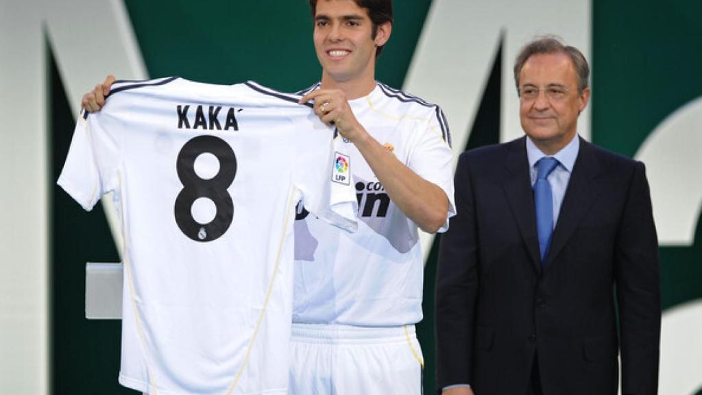 Presentación de Kaká con el Real Madrid