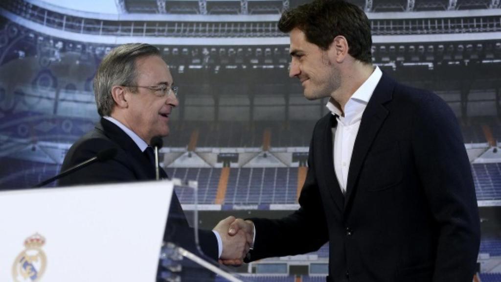 Florentino Pérez e Iker Casillas