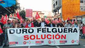 Manifestación de los trabajadores de Duro Felguera.