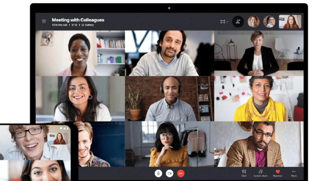 Hasta ahora Skype sólo permitía mostrar a nueve personas al mismo tiempo