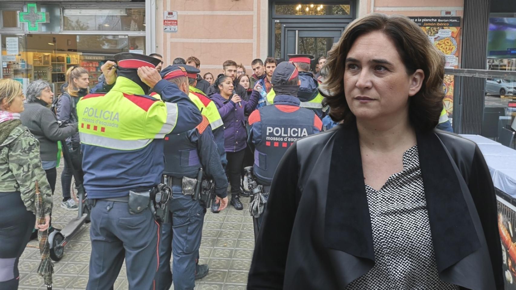 El desalojo fallido de la vivienda okupada en el barrio de La Barceloneta.