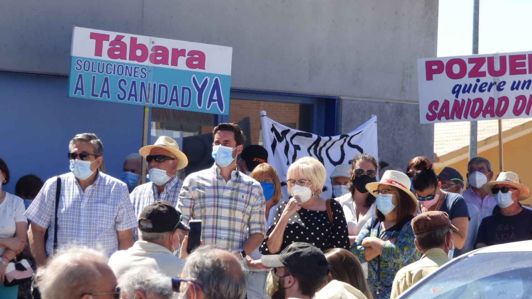 Una manifestación de Tábara para la apertura de consultorios rurales