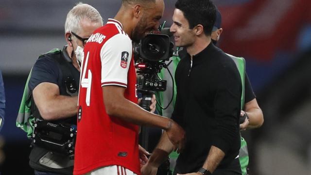 Aubameyang y Arteta