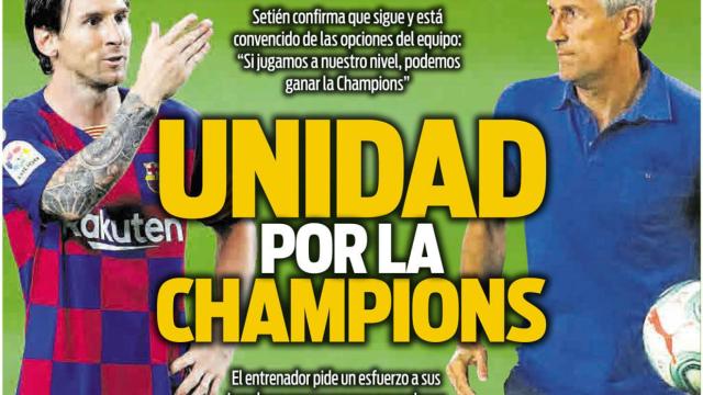 La portada del diario Sport (19/07/2020)