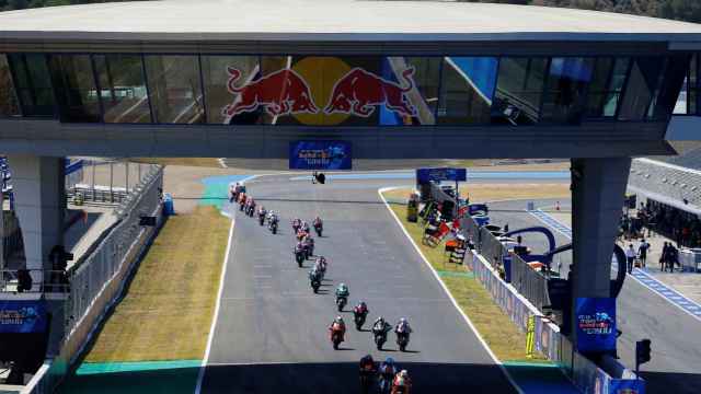 Los pilotos de Moto2 en el Gran Premio de España de Jerez