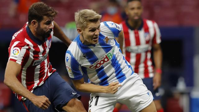 Odegaard, contra el Atlético de Madrid