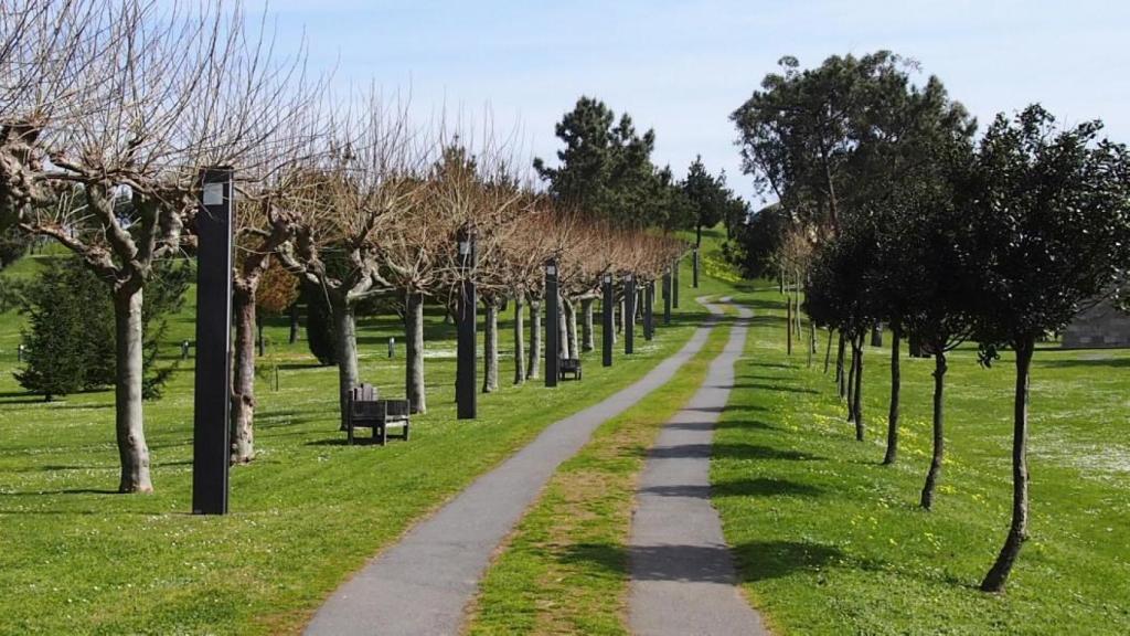 Camino sobre el parque Monticaño.