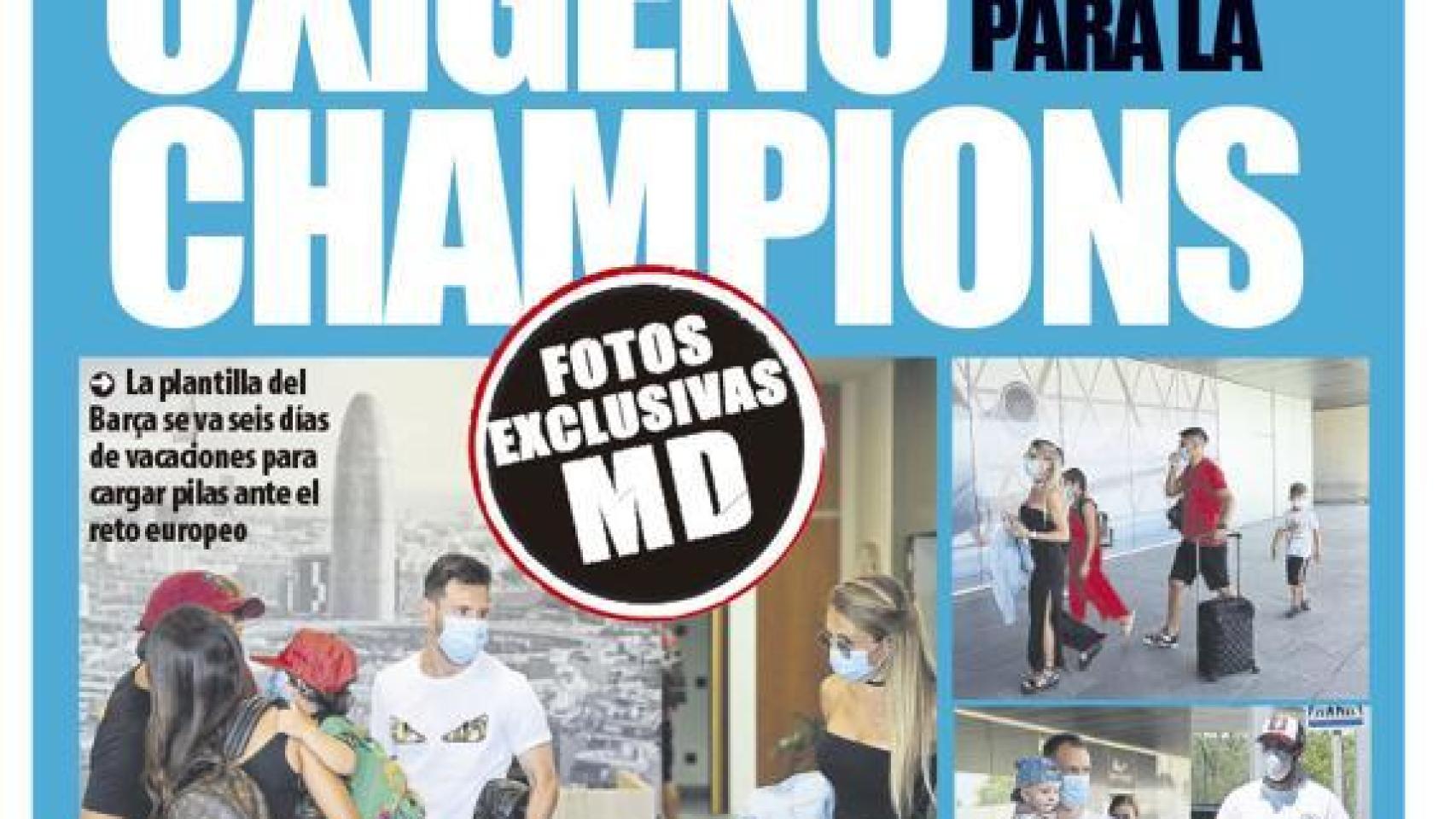 La portada del diario Mundo Deportivo (22/07/2020)