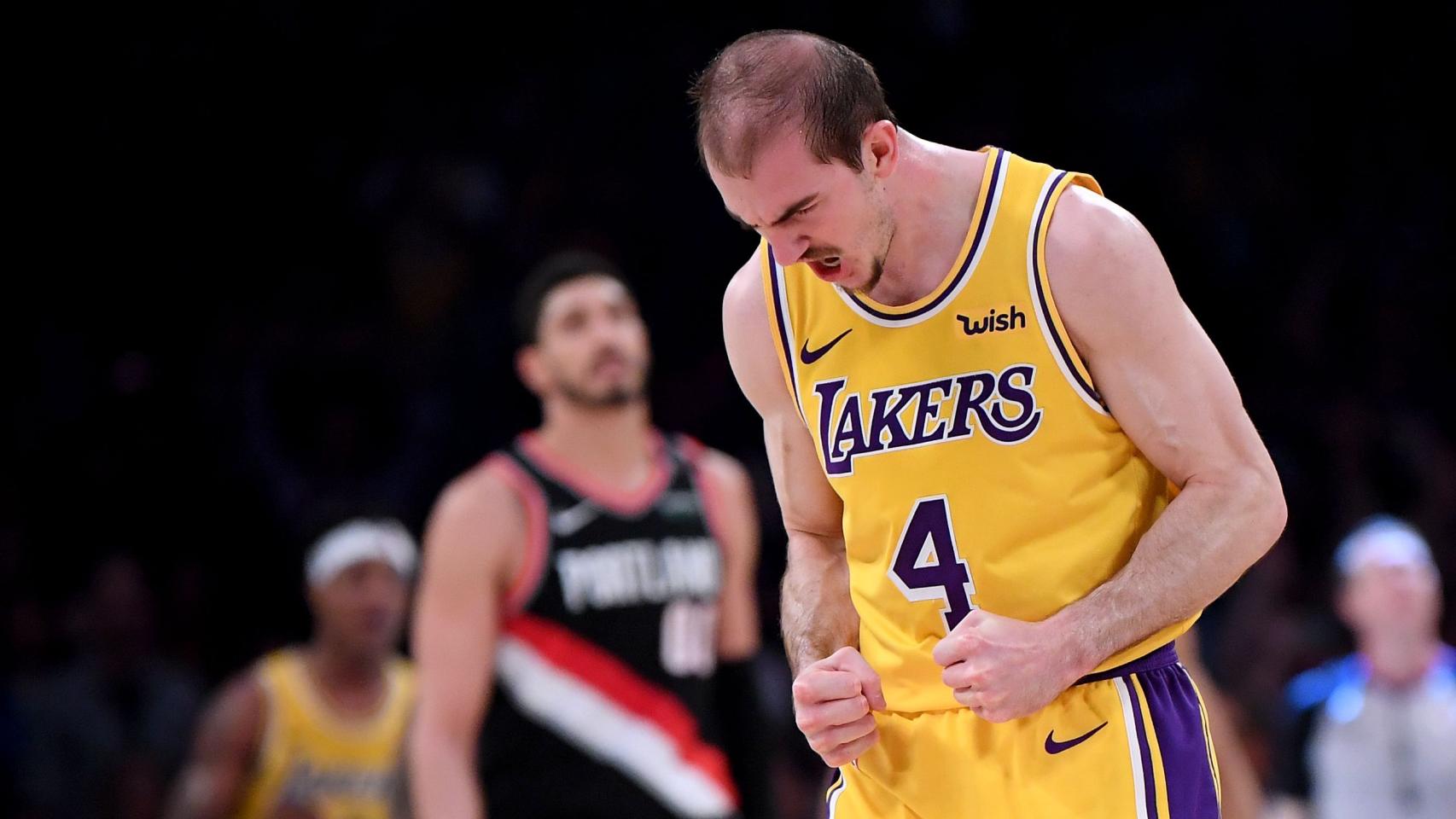 Alex Caruso, con los Lakers