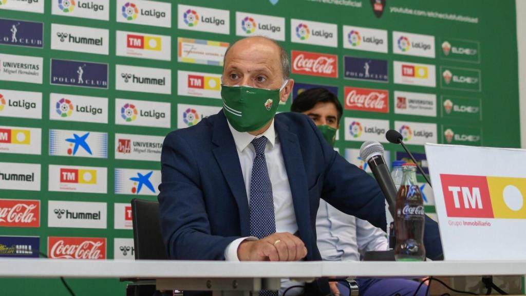 El presidente del Elche CF Joaquín Buitrago