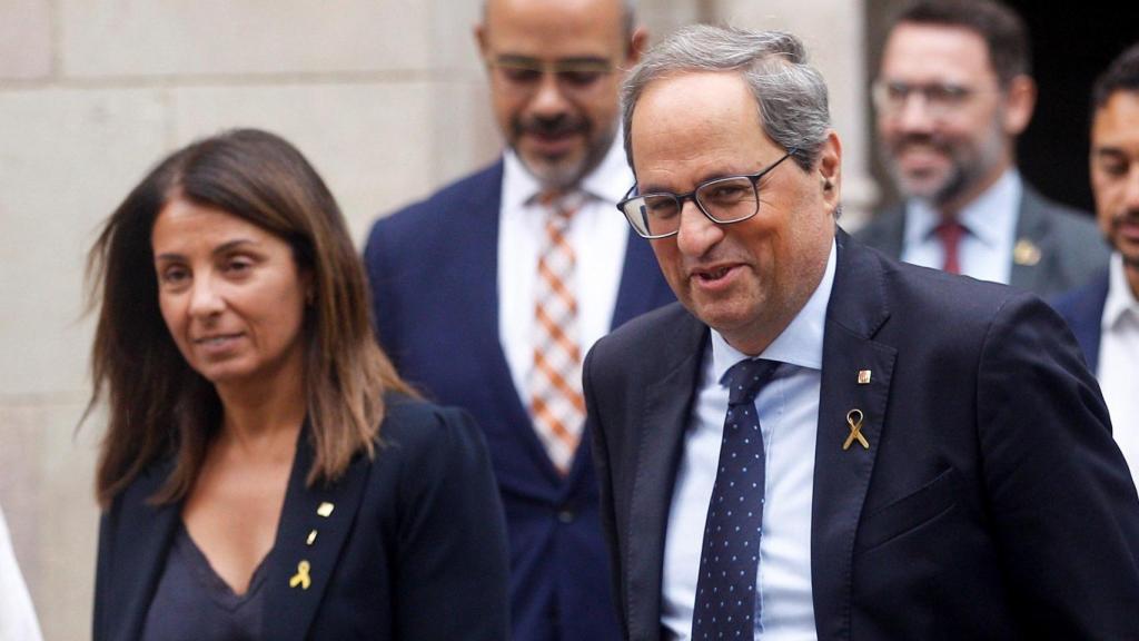 Meritxell Budó y Quim Torra