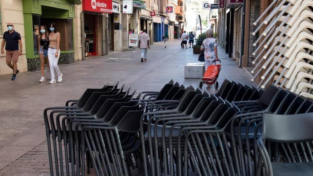 Una calle de Lugo.