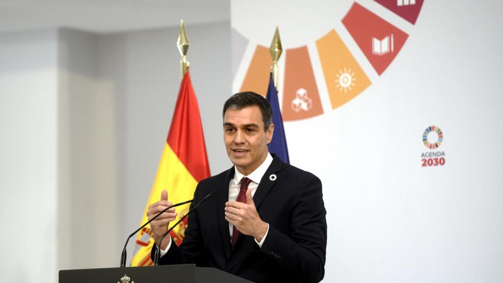 El presidente del Gobierno, Pedro Sánchez, preside la presentación de la agenda 'España Digital 2025’ en Moncloa.