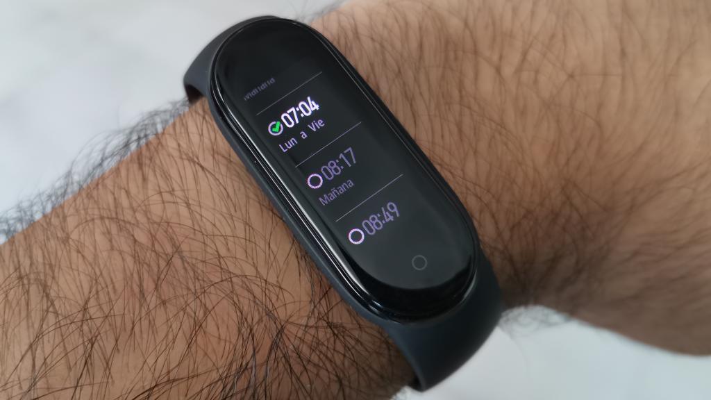 Función alarma en Xiaomi Mi Band 5