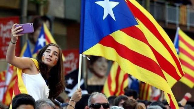 Marcha independentista de la Diada. Efe