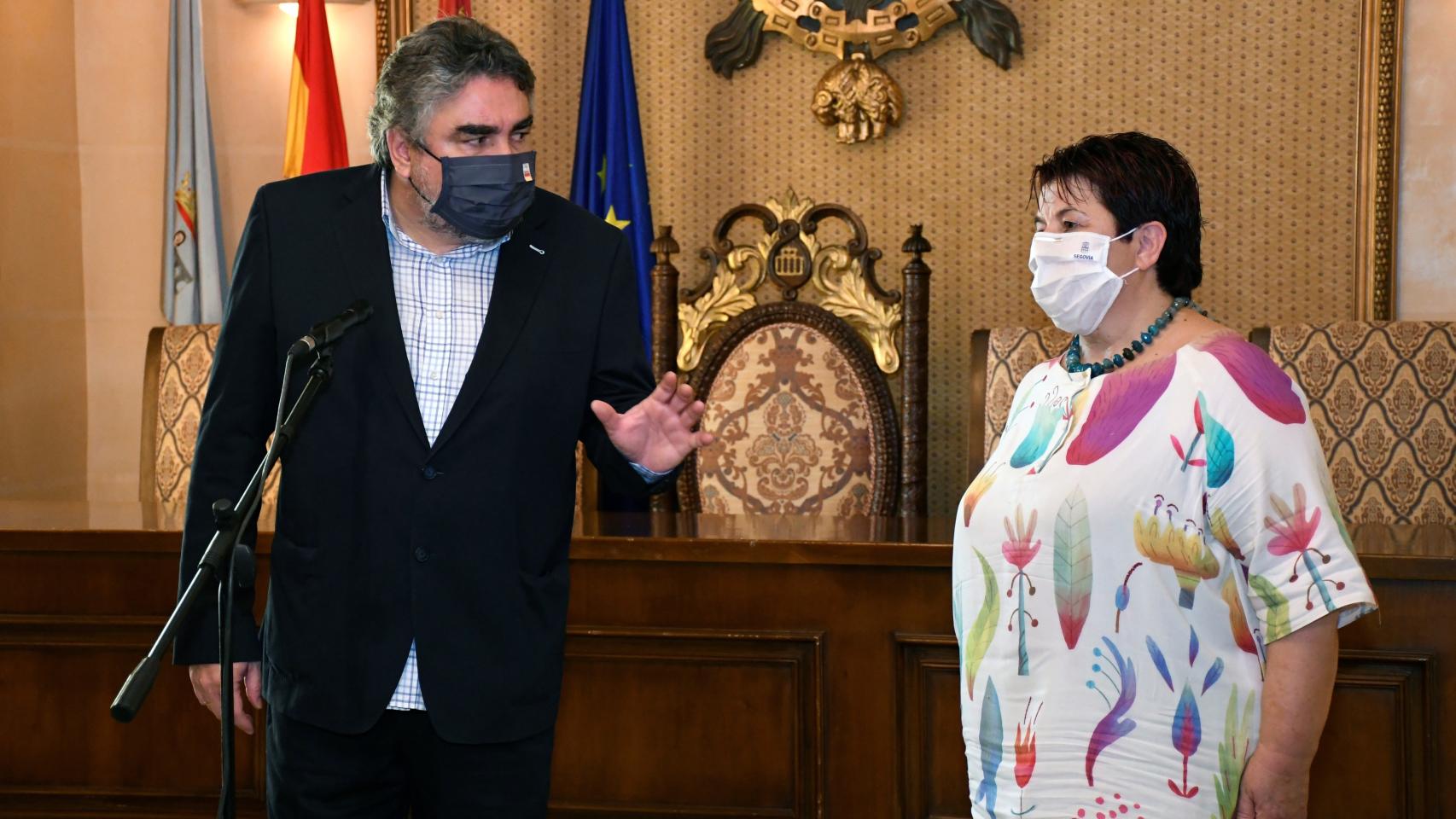Rodríguez Uribes en un acto en Segovia