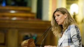 Yolanda Díaz, en el Congreso.