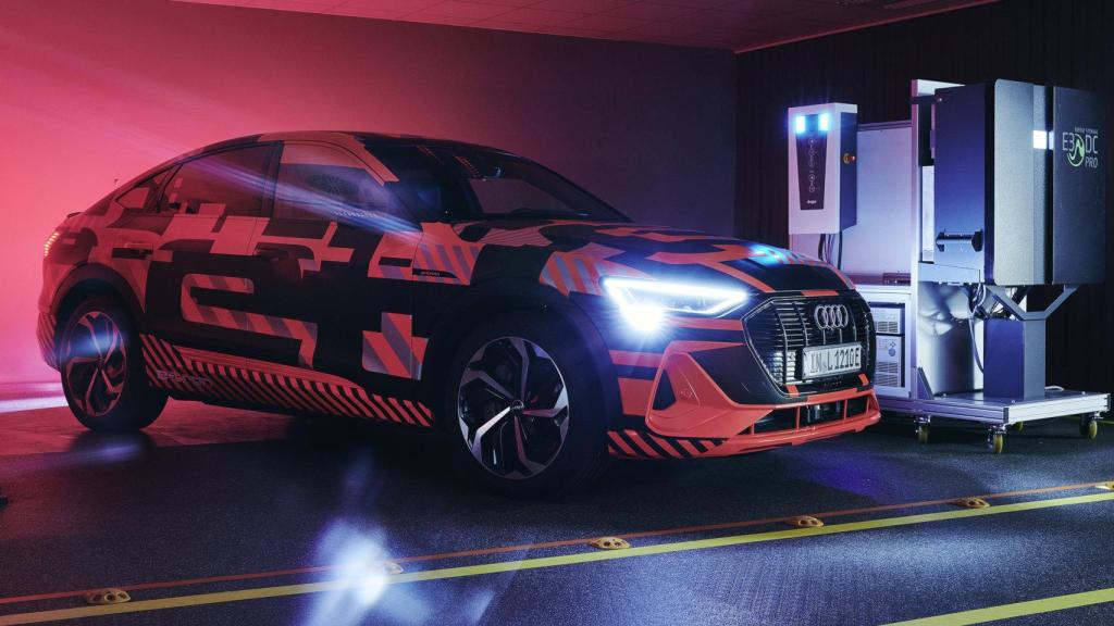 El Audi e-tron Sportsback ha sido el banco de pruebas de la carga bidireccional