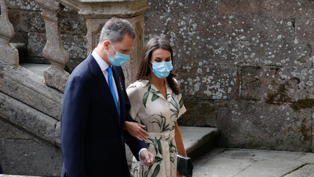 Los Reyes visitan Galicia en el Día de Santiago.