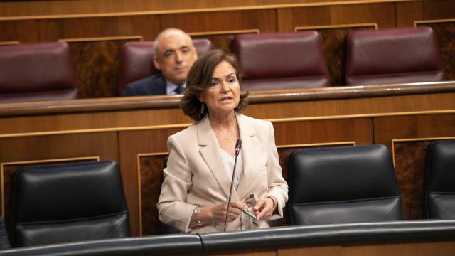 Carmen Calvo, vicepresidenta del Gobierno.