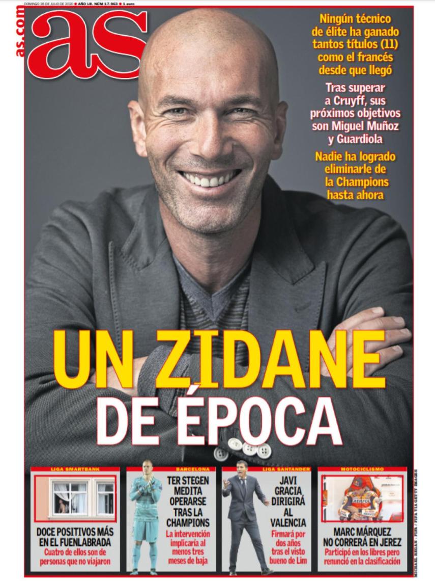 La portada del diario AS (26/07/2020)