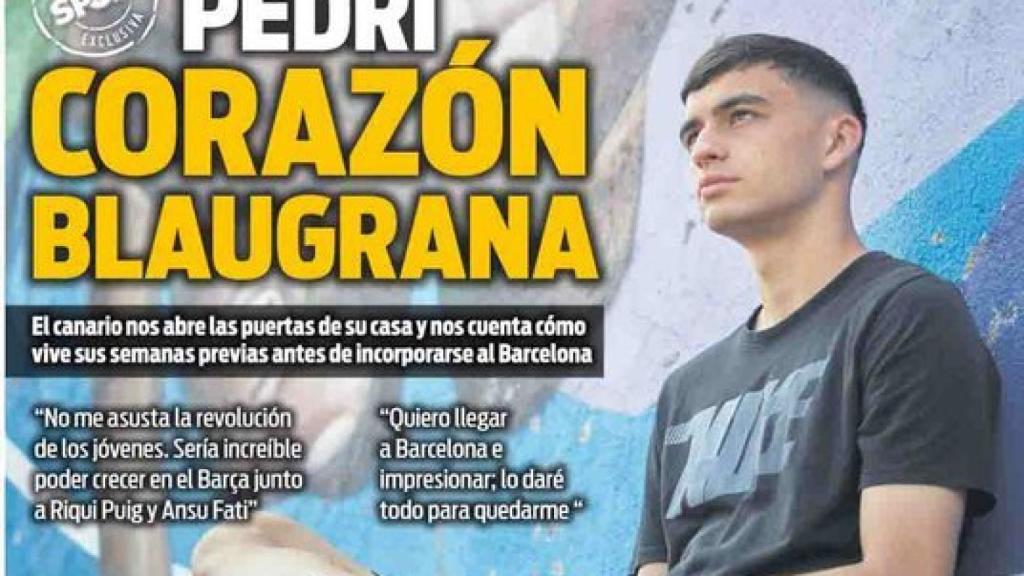 La portada del diario SPORT (26/07/2020)