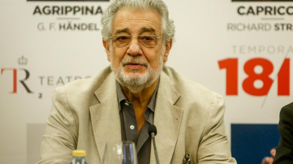 El tenor español Plácido Domingo.