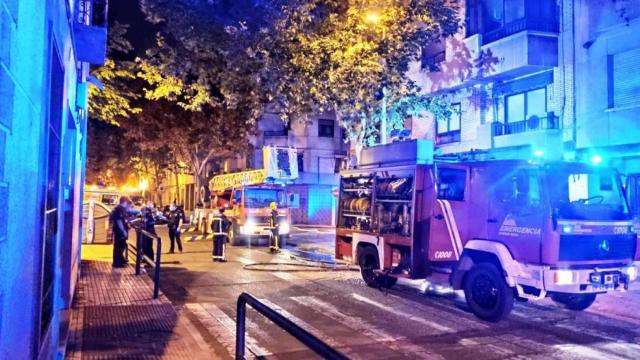 Incendio en una vivienda de Puertollano (Foto: Policía Local Puertollano - Twitter)