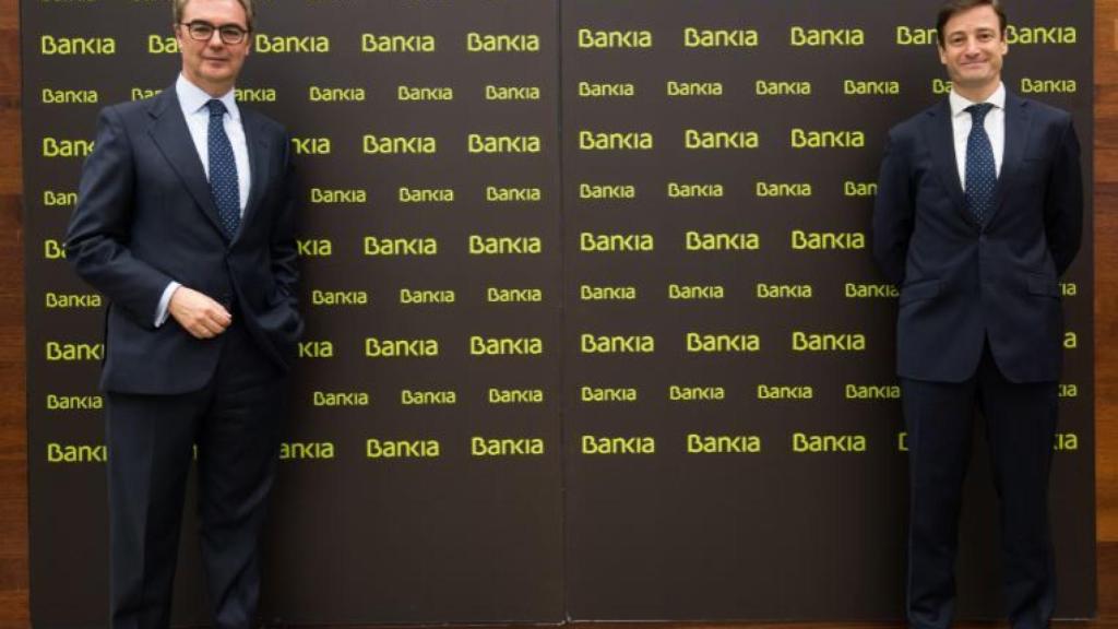 José Sevilla, CEO de Bankia, y Leopoldo Alvear, director financiero de la entidad.