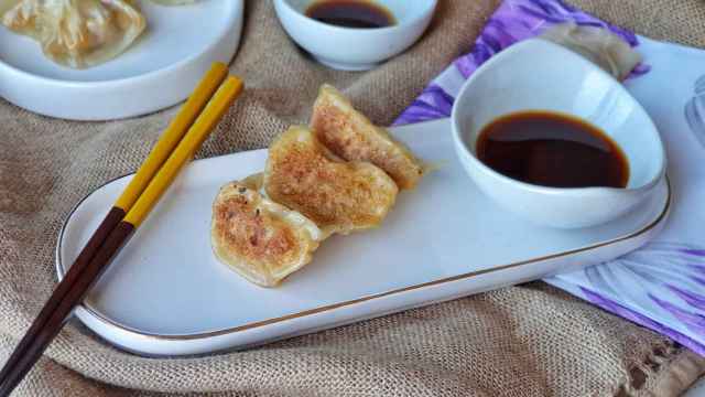 Empanadillas japonesas de pollo y col, las gyozas