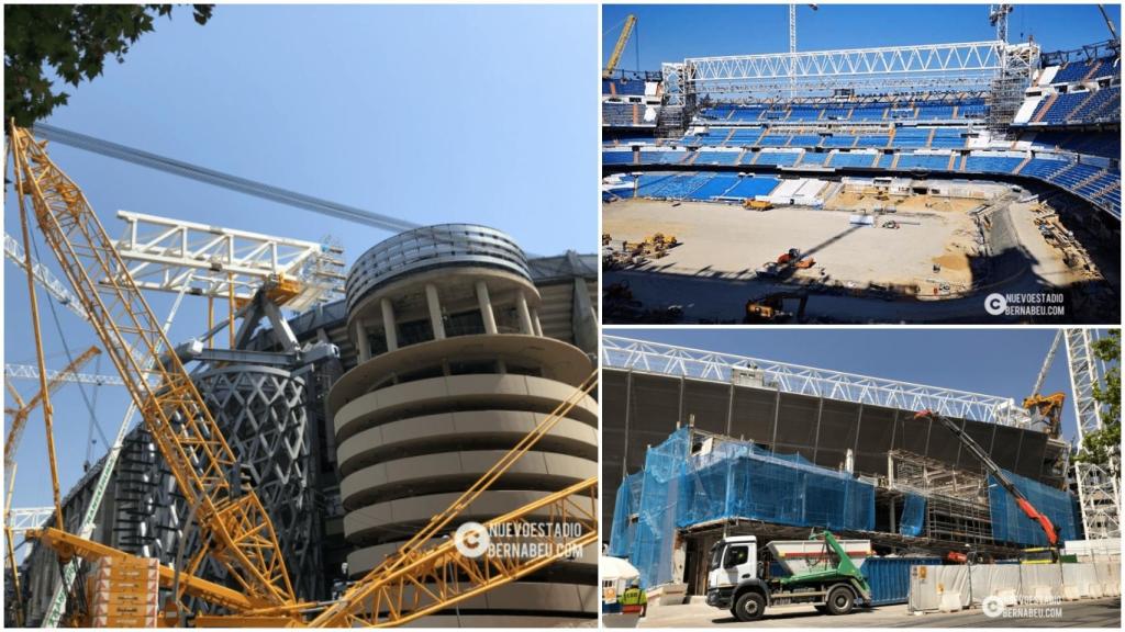 Avance de las obras del Santiago Bernabéu