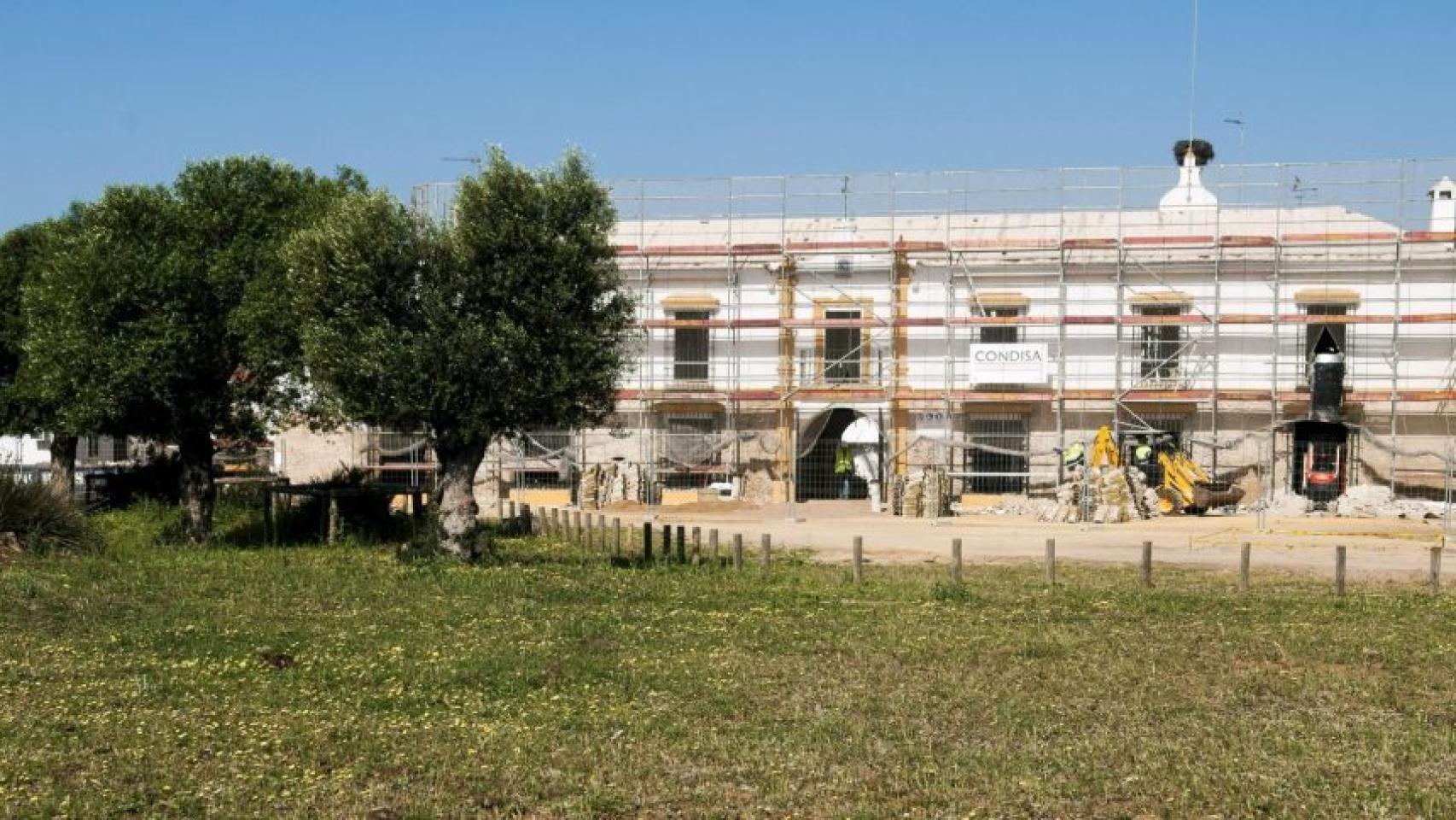 Obras acometidas en el Palacio de Doñana.