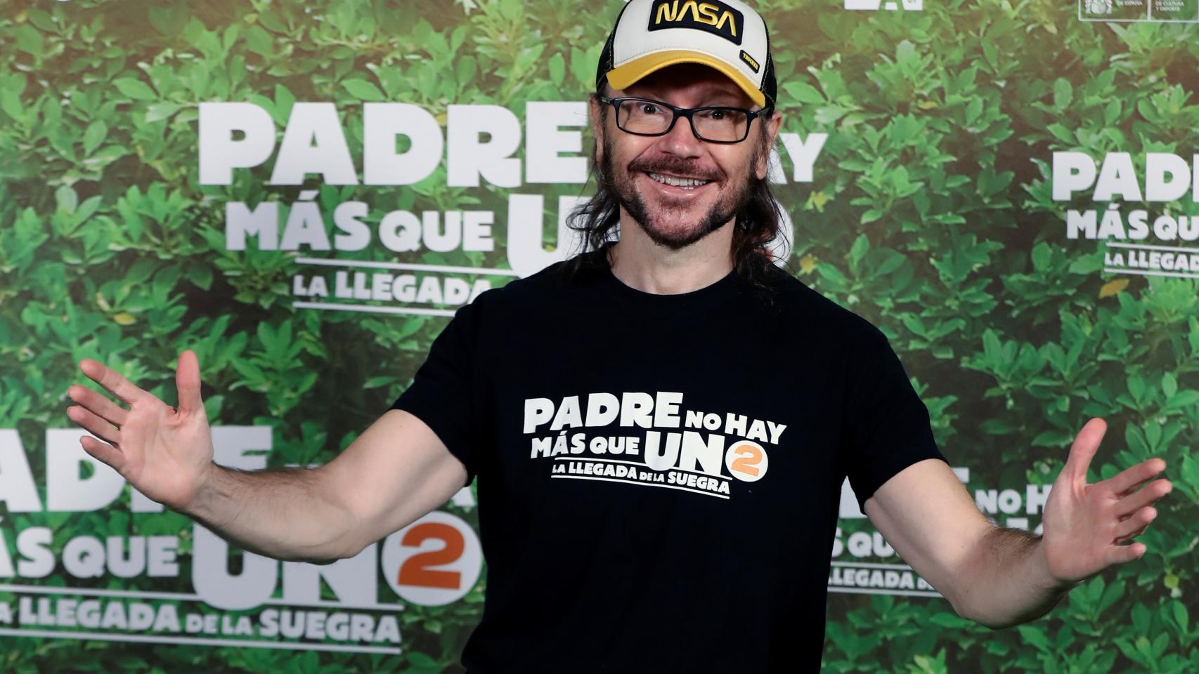 Santiago Segura durante la presentación de la película, 'Padre no hay más que uno 2'.