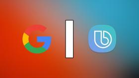 Logos de Google y Bixby.