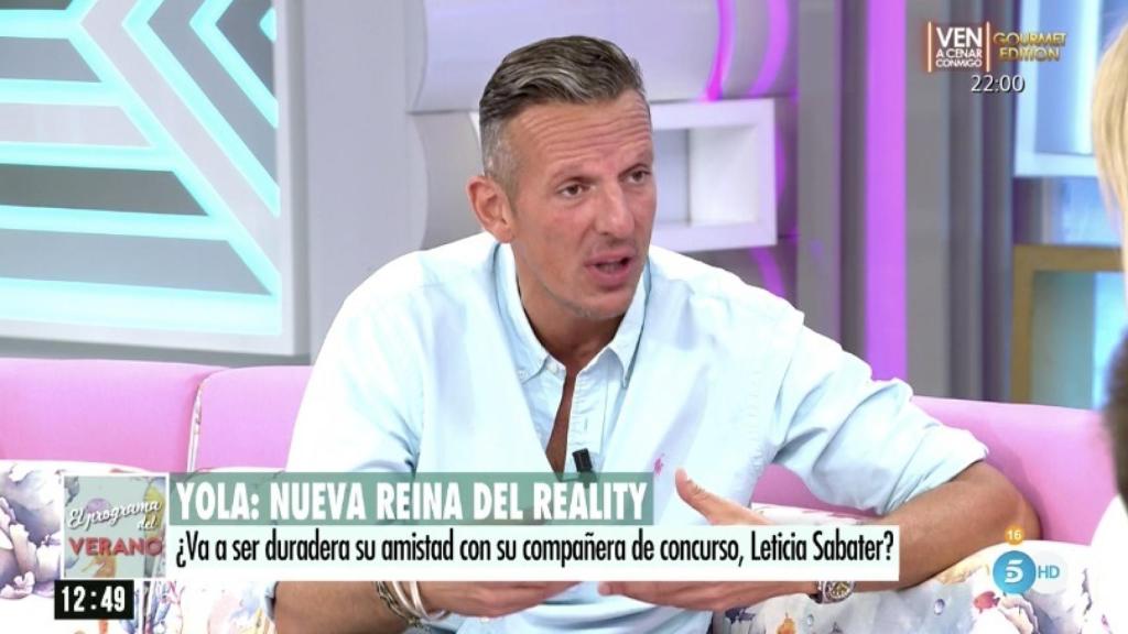 Joaquín invitó a Yola a 'El Programa del Verano' para que constase la verdad de su relación.