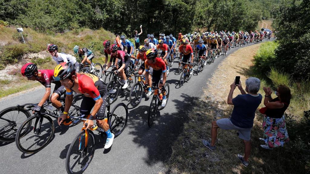 El grupo de favoritos en la Vuelta a Burgos