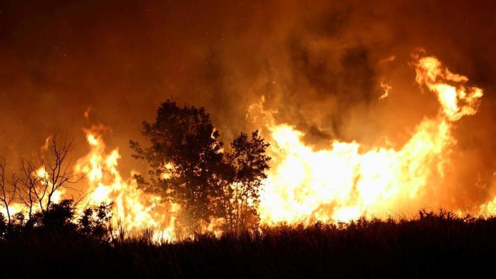 Un incendio en Cualedro (Orense) el pasado verano.