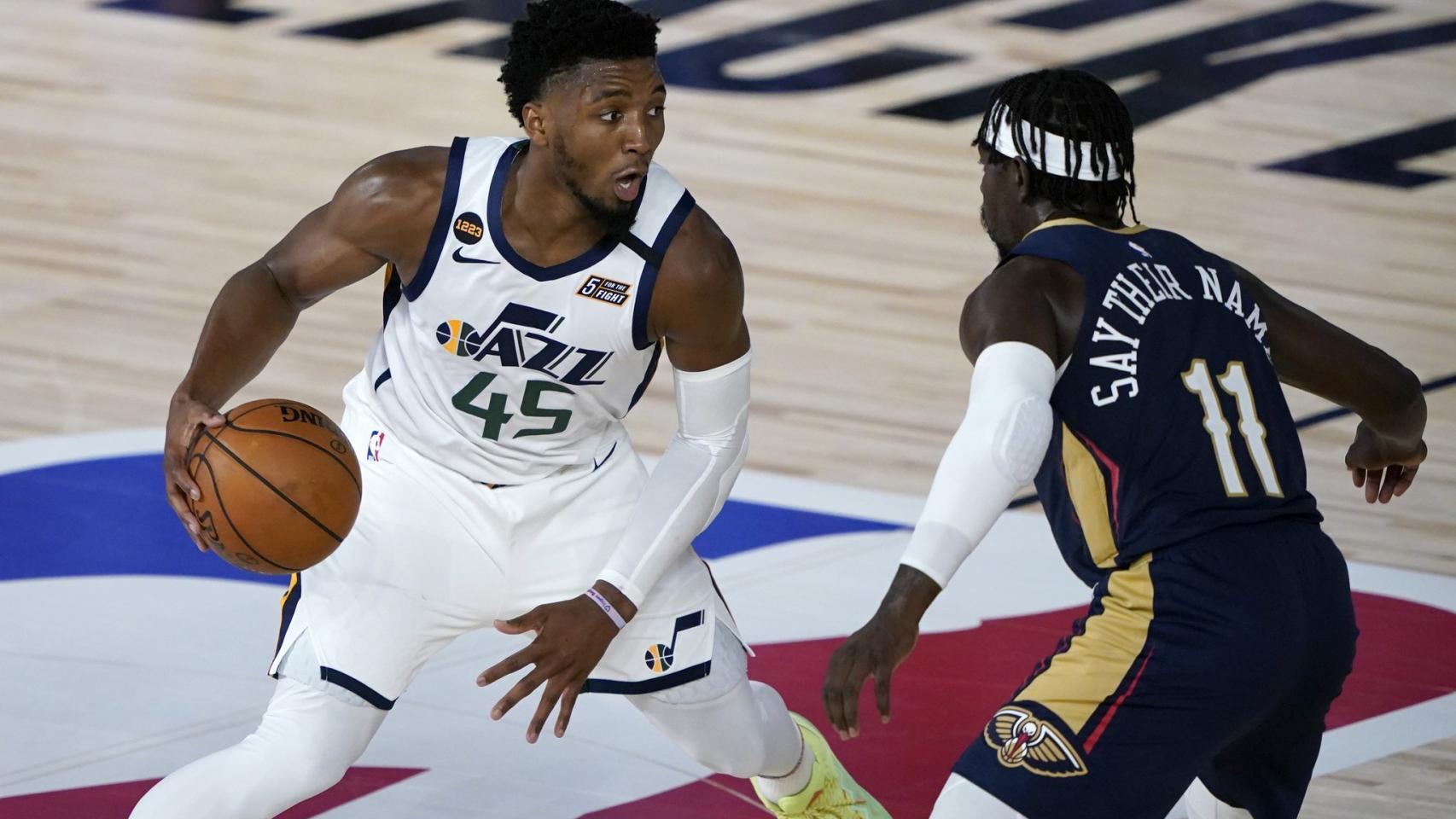 Donovan Mitchell contra los New Orleans Pelicans