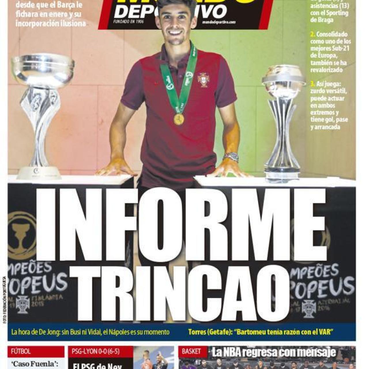 Portada Mundo Deportivo 1-08-2020